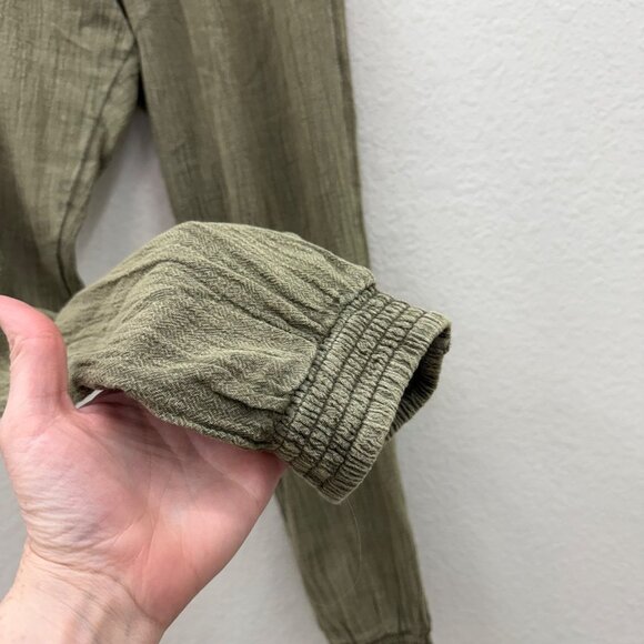 Ripcurl Classic Surf Green Poplin Cotton Crepe Beach Pants GPANE9 Womens Small - Picture 4 of 10